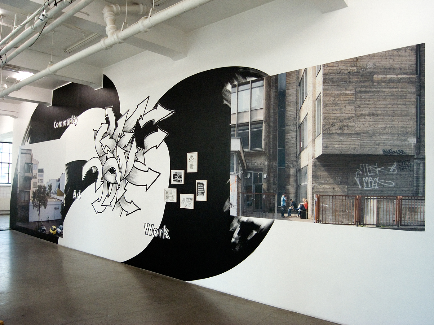 Les Schliesser, Daniela Brahm – »Our Place / ExRotaprint Berlin – Urban Activism as Artistic Practice«, Installationsansicht